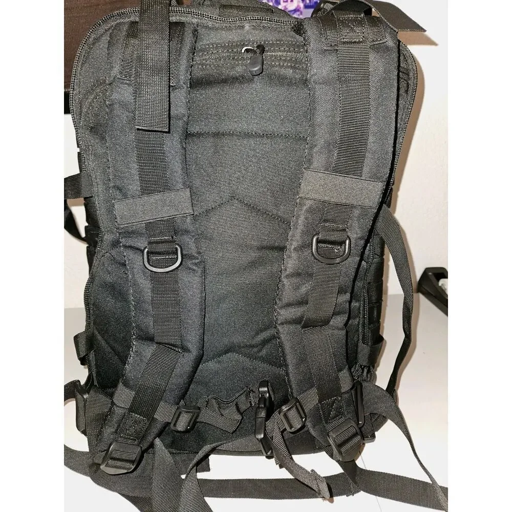 New! Outdoor Tactical Backpack Large Black Hiking Camping Hunting 20x15x8
